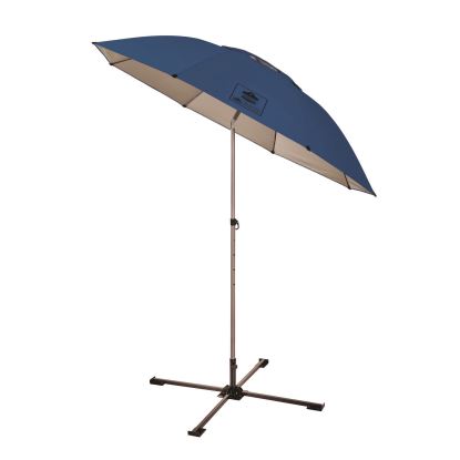 SHAX 6199 Lightweight Work Umbrella and Stand Kit, 90" Span, 92" Long, Blue Canopy, Ships in 1-3 Business Days1