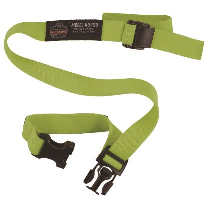 Squids 3150 Elastic Lanyard with Buckle, 2 lb Max Working Capacity, 18"-48" Long, Lime, 10/Pack, Ships in 1-3 Business Days1