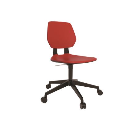 Commute Task Chair, Supports Up to 275 lbs, 18.25" to 22.25" Seat Height, Red Seat/Back, Black Base, Ships in 1-3 Bus Days1