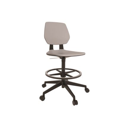 Commute Extended Height Task Chair, Supports Up to 275 lbs, 18.25" to 22.25" Seat Height, Gray/Black, Ships in 1-3 Bus Days1