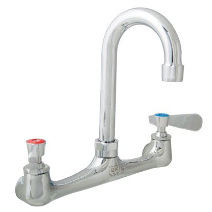 WorkForce Standard Duty Faucet, 12.38" Height/8" Reach, Chrome-Plated Brass, Ships in 4-6 Business Days1