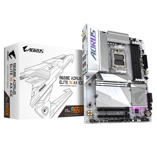 Gigabyte B650E AORUS ELITE X AX ICE motherboard AMD B650 Socket AM5 ATX1