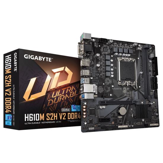 Gigabyte H610M S2H V2 DDR4 motherboard Intel H610 Express LGA 1700 micro ATX1