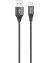 Urban Factory Braided USB cable 78.7" (2 m) USB 2.0 USB A USB C Gray1