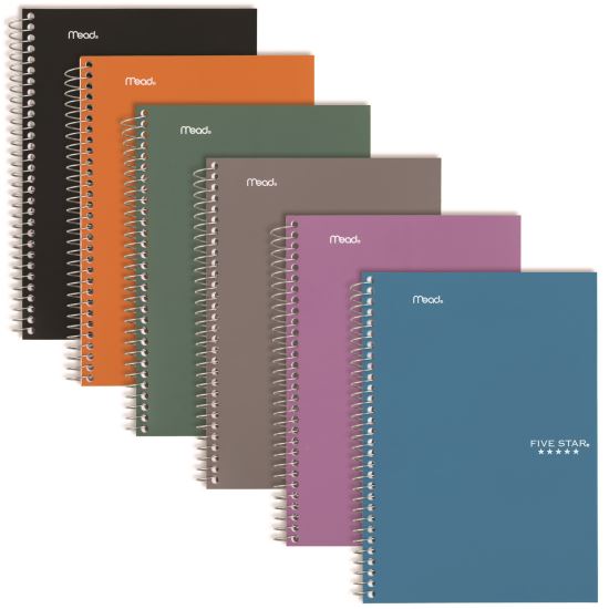 Wirebound Notebook, 2-Subject, Medium/College Rule, Randomly Assorted Cover Color, (80) 9.6 x 6 Sheets1