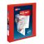 Heavy-Duty View Binder with DuraHinge and One Touch EZD Rings, 3 Rings, 1" Capacity, 11 x 8.5, Red, 12/Carton1