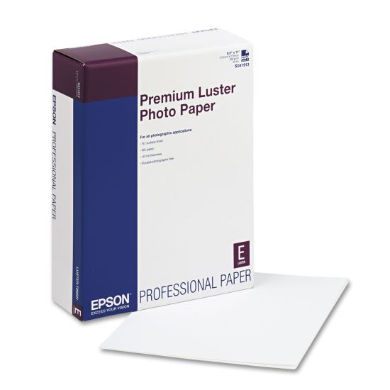 Ultra Premium Photo Paper, 10 mil, 8.5 x 11, Luster White, 250/Pack1