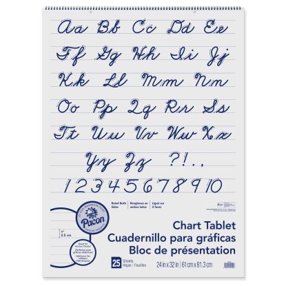 Chart Tablets, Presentation Format (1" Rule), 24 x 32, White, 25 Sheets, 12/Carton1