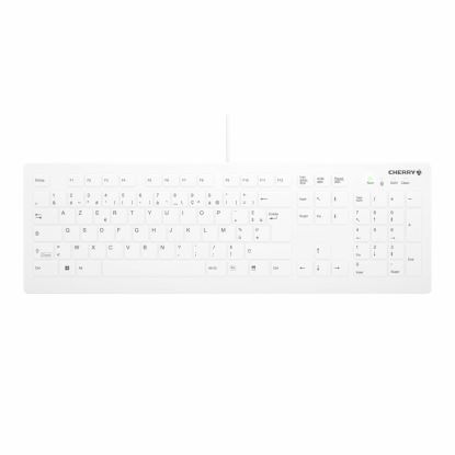 CHERRY AK-C8112 keyboard USB AZERTY French White1