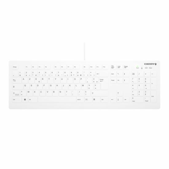 CHERRY AK-C8112 keyboard USB AZERTY French White1