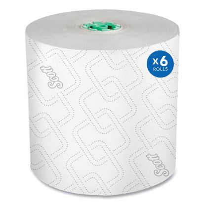 Pro Hard Roll Paper Towels with Elevated Scott Design for Scott Pro Dispenser, Green Core Only, 1-Ply, 1,150 ft, 6 Rolls/CT1