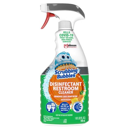 Disinfectant Restroom Cleaner, Fresh Scent, 32 oz Spray Bottle, 8/Carton1