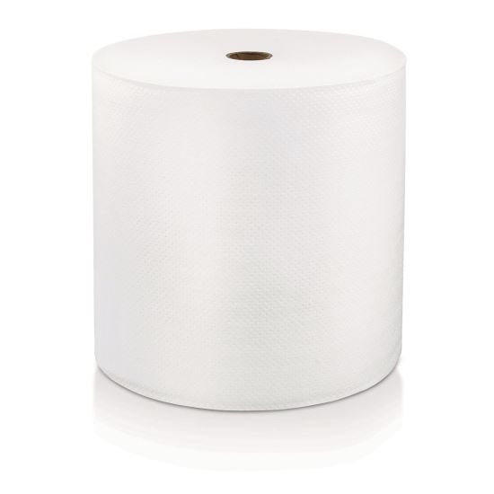 Hard Wound Roll Towel, 1-Ply, 7" x 800 ft, White, 6 Rolls/Carton1