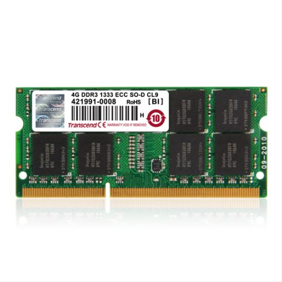 Transcend DDR3 4GB memory module 1 x 4 GB 1333 MHz ECC1