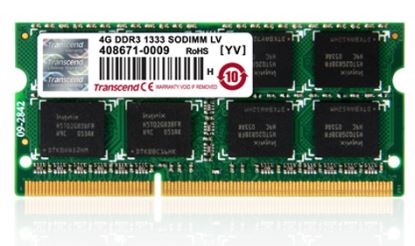 Transcend 4GB DDR3 1333 memory module 1 x 8 GB 1333 MHz1