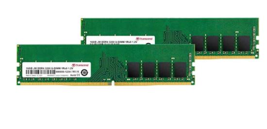 Transcend JetRam JM3200HLB-16GK memory module 16 GB 1 x 8 GB DDR4 3200 MHz1