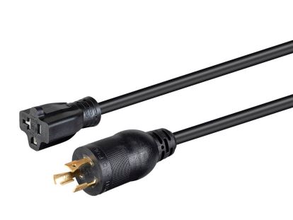 Monoprice 35062 power cable Black 23.6" (0.6 m) NEMA L5-20P NEMA 5-20R1