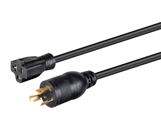 Monoprice 35062 power cable Black 23.6" (0.6 m) NEMA L5-20P NEMA 5-20R1