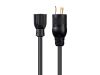 Monoprice 35062 power cable Black 23.6" (0.6 m) NEMA L5-20P NEMA 5-20R2