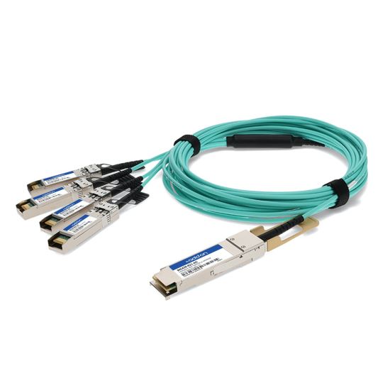AddOn Networks 845420-B21-AO InfiniBand/fibre optic cable 275.6" (7 m) QSFP28 4x SFP28 AOC Aqua color1