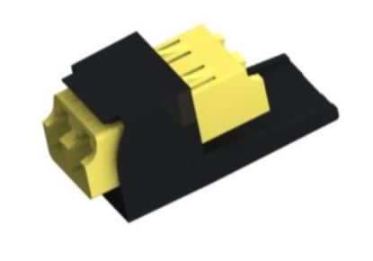 Panduit CMDSYLLCZBL fiber optic adapter LC/LC 1 pc(s) Black, Yellow1
