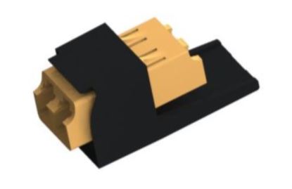Panduit CMDSORLCZBL fiber optic adapter LC/LC 1 pc(s) Black, Orange1