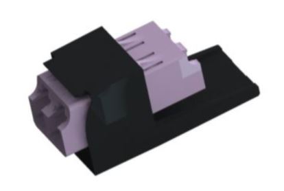 Panduit CMDSVLLCZBL fiber optic adapter LC/LC 1 pc(s) Black, Violet1