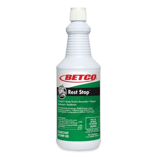 Rest Stop Non-Acid Bowl and Restroom Cleaner, Floral Fresh Scent, 32 oz Bottle, 12/Carton1