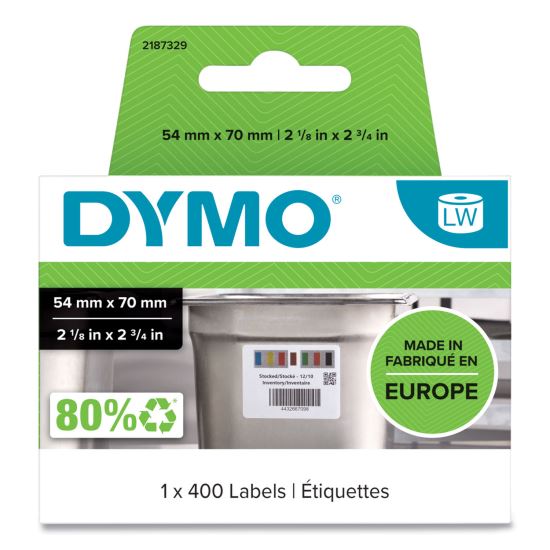 Days of the Week Barcode Labels for LabelWriter Label Printers, 2.75 x 2.12, Black/White, 400 Labels/Roll1