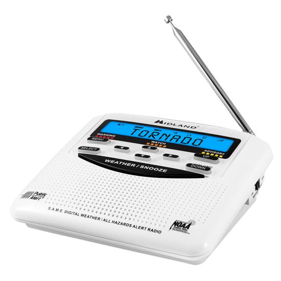 WR120 Emergency Weather Alert Radio, White1