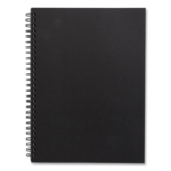 Wirebound Soft-Cover Business-Meeting Journal, 1-Subject, Meeting-Minutes/Notes Format, Black Cover, (80) 9.5 x 6.5 Sheets1