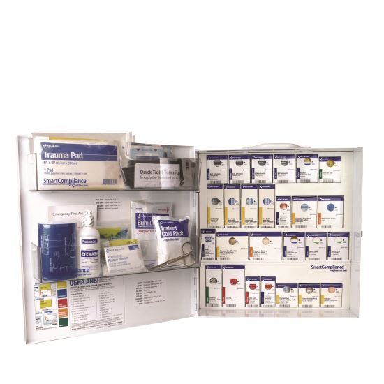 91379 Large Metal SmartCompliance Food Service Cabinet ANSI B with No Medications, 337 Pieces, Metal Case1