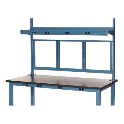 Panel Mounting Rail, For Use with Global Industrial 60" Wide Workbenches, 125 lb Weight Capacity1