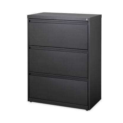 Lateral File, Three Legal/Letter/A4-Size File Drawers, 30" x 18.62" x 40.25", Black1