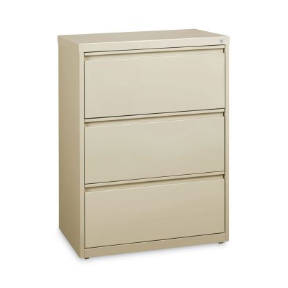 Lateral File, Three Legal/Letter/A4-Size File Drawers, 30" x 18.62" x 40.25", Putty1