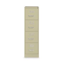 Four-Drawer Economy Vertical File, Letter-Size File Drawers, 15" x 22" x 52", Putty1
