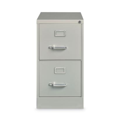 Two-Drawer Economy Vertical File, Letter-Size File Drawers, 15" x 26.5" x 28.37", Light Gray1