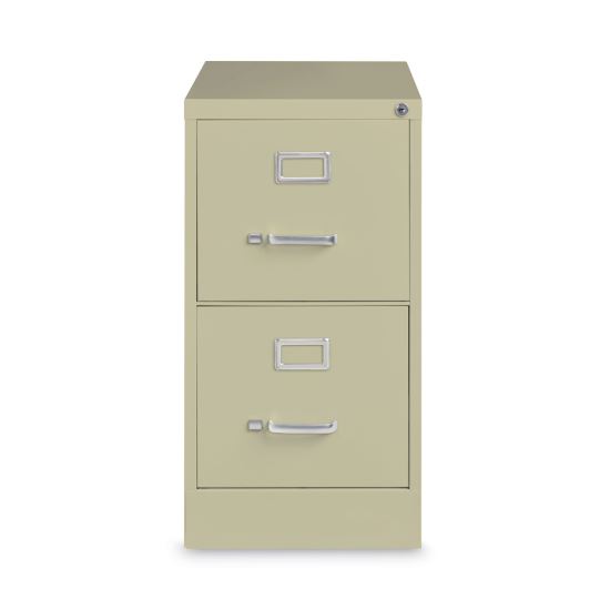 Two-Drawer Economy Vertical File, Letter-Size File Drawers, 15" x 26.5" x 28.37", Putty1