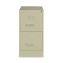 Two-Drawer Economy Vertical File, Letter-Size File Drawers, 15" x 26.5" x 28.37", Putty1