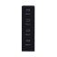 Four-Drawer Economy Vertical File, Letter-Size File Drawers, 15" x 26.5" x 52", Black1