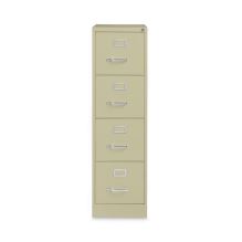 Four-Drawer Economy Vertical File, Letter-Size File Drawers, 15" x 26.5" x 52", Putty1