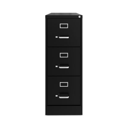 Three-Drawer Economy Vertical File, Letter-Size File Drawers, 15" x 22" x 40.19", Black1