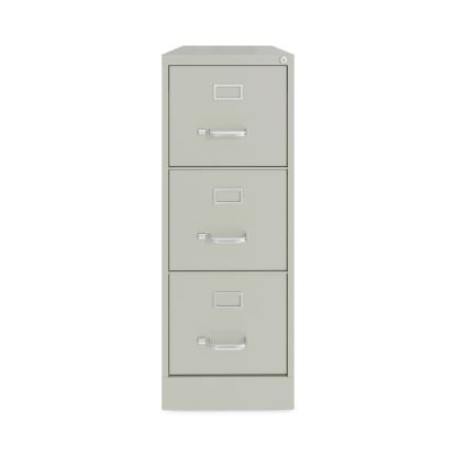 Three-Drawer Economy Vertical File, Letter-Size File Drawers, 15" x 22" x 40.19", Light Gray1