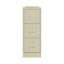 Three-Drawer Economy Vertical File, Letter-Size File Drawers, 15" x 22" x 40.19", Putty1