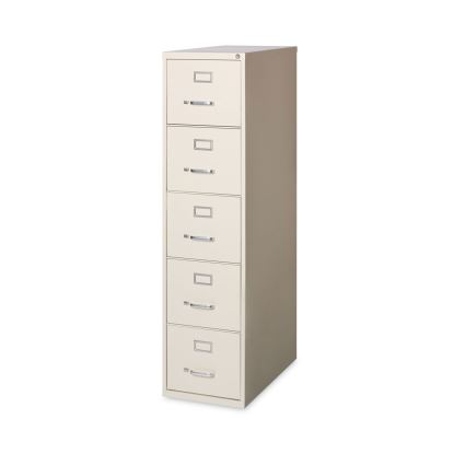 Five-Drawer Economy Vertical File, Letter-Size File Drawers, 15" x 26.5" x 61.37", Putty1