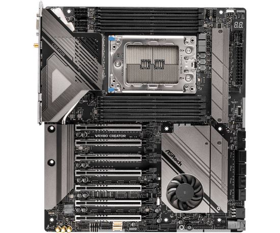 Asrock WRX80 CREATOR R2.0 motherboard AMD WRX80 Socket sWRX8 Extended ATX1