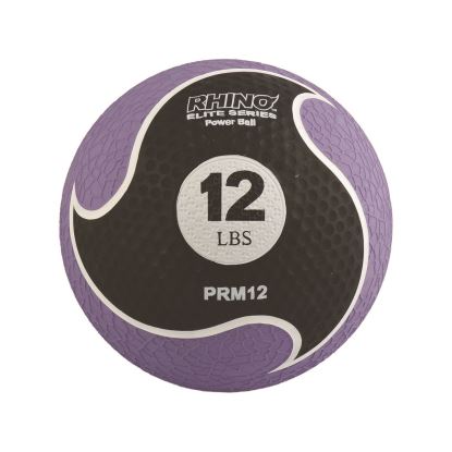 Rhino Elite Medicine Ball, 12 lb, Purple1