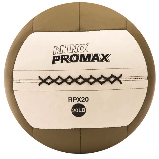 Rhino Promax Medicine Ball, 20 lb, Brown1