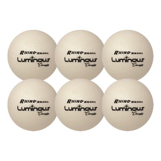 Rhino Skin Luminous Dodgeball Set, 6.3" Diameter, 6/Set1