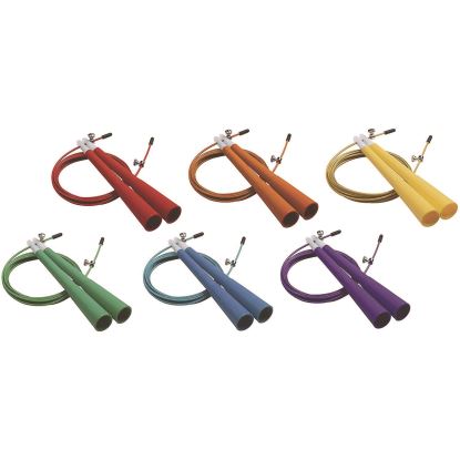 Double Bearing Speed Jump Rope Set, 9 ft, Assorted Colors, 6/Set1